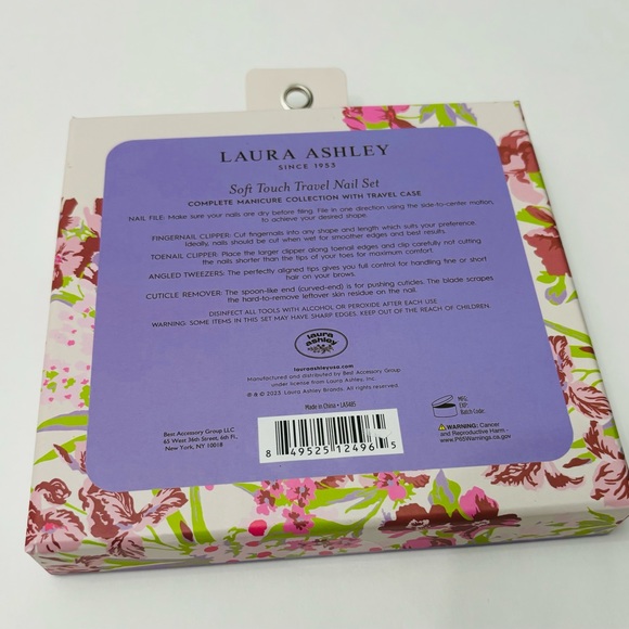 Laura Ashley6 Pieces Soft Touch Nail Set, Pink Comb - Picture 4 of 9